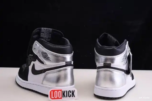 1st Kicks WMNS SILVER 1 HIGH CD0461-001 OG AIR JORDAN TOE 0527